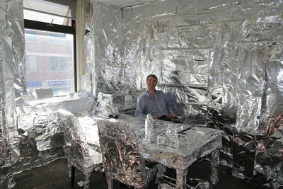 Aluminium Foiled Rooms - © Attention Deficit Disorder Prosthetic Memory Program