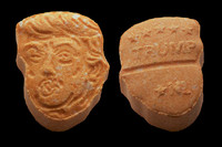 Donald Trump-shaped ecstasy pills - © Attention Deficit Disorder Prosthetic Memory Program