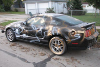 Vandalized Cars - © Attention Deficit Disorder Prosthetic Memory Program